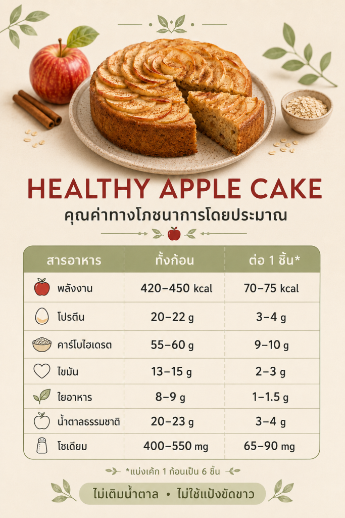 ์Nutrition fact Happy Apple Cake by VIVA-vitalityvalets
